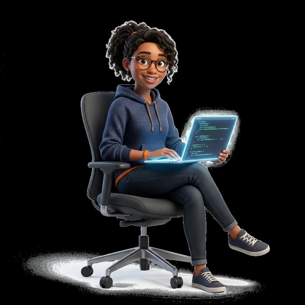 Pathubs 3D Developer Character